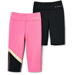 Tchibo - 2 Kinder-Sporttights - Mädchen - Gr. 170/176 - hellgrün