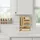 Relaxdays Folienspender 6in1, Frischhalte-, Alufolie, Gefrierbeutel, Bambus, Wand, Schublade, HBT 43,5x33,5x7,5cm, Natur