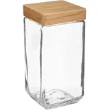 Five 5five - Glaskrug eckig deckel kiefer "pin" 2l - Transparent