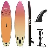 YEAZ Inflatable SUP-Board PARADISE BEACH - EXOTRACE - sup board, Inflatable SUP Board, (Set), inkl. Zubehör wie Finne und Handpumpe orange