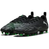 Puma FG/AG Fußballschuhe Puma Black Puma Silver Fluo Green 33