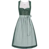 Nübler Dirndl Midi Thea in Petrol grün 52