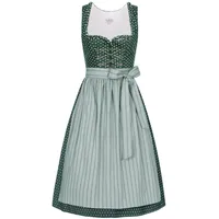 Nübler Dirndl Midi Thea in Petrol grün 52