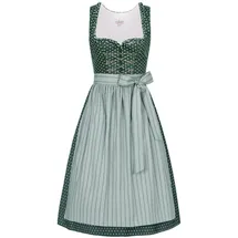 Nübler Dirndl Midi Thea in Petrol grün 52