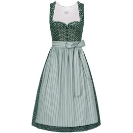 Nübler Dirndl Midi Thea in Petrol grün 52