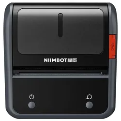 Niimbot B3s, Tragbarer kabelloser tintenfreier Bluetooth Etikettendrucker + Etikettenrolle 70 x 50mm, grau