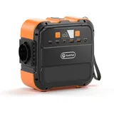 Tragbares 120-W-Kraftwerk von Flashfish, 98 Wh/26400 mAh Solargenerator, Notstrombatterie mit AC/DC/Typ-C/USB/Taschenlampe, 220-V-Powerbank zum