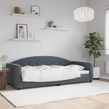 vidaXL Tagesbett 90 x 190 cm Dunkelgrau