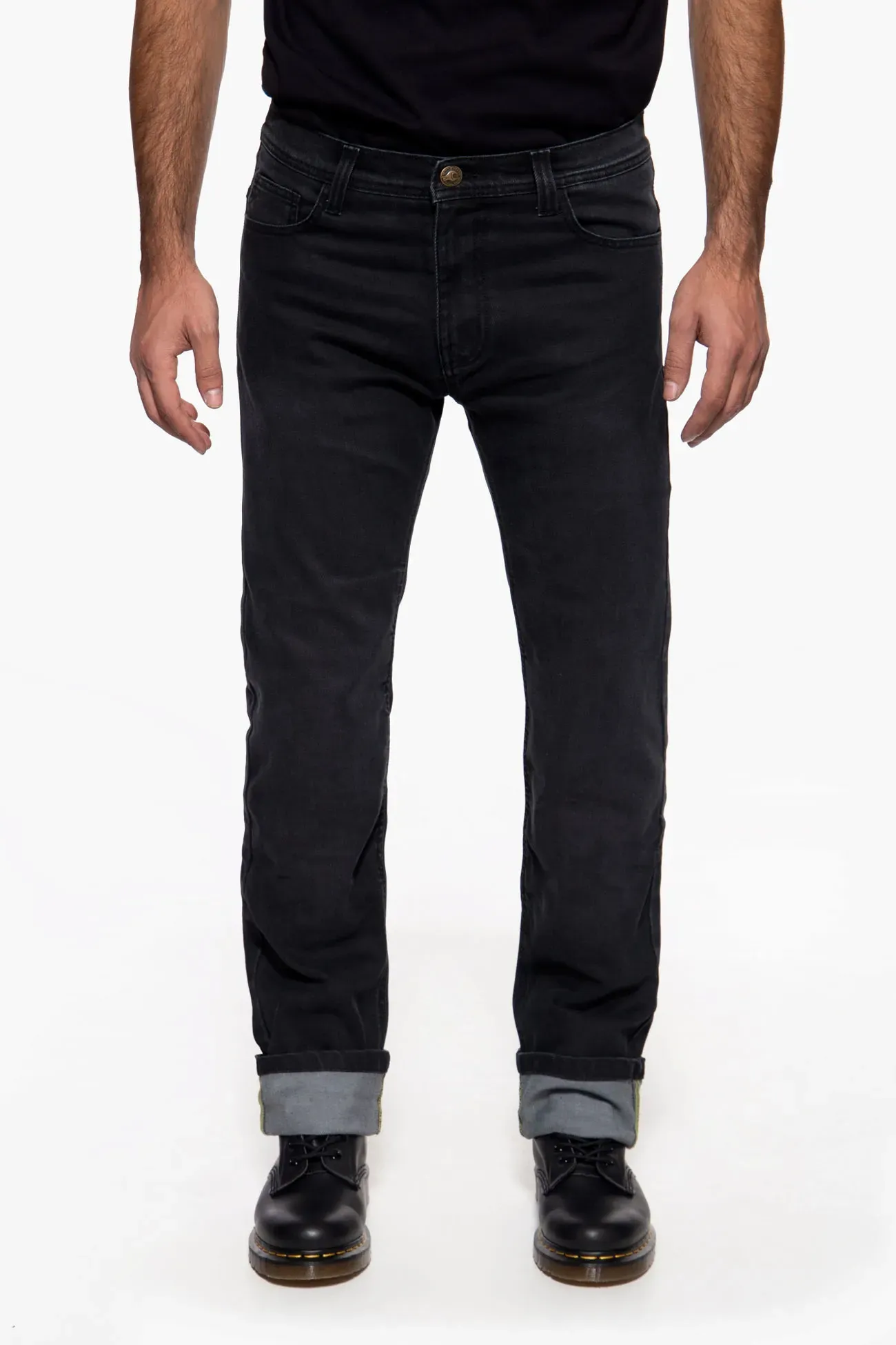 King Kerosin Kustombuilt, jeans - Noir (wash) - 31/32