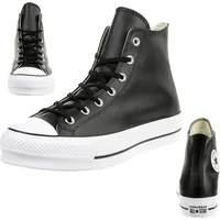 Converse Chuck Taylor All Star Lift Clean Leather High Top black/black/white 41,5