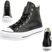 Converse Chuck Taylor All Star Lift Clean Leather High Top black/black/white 41,5