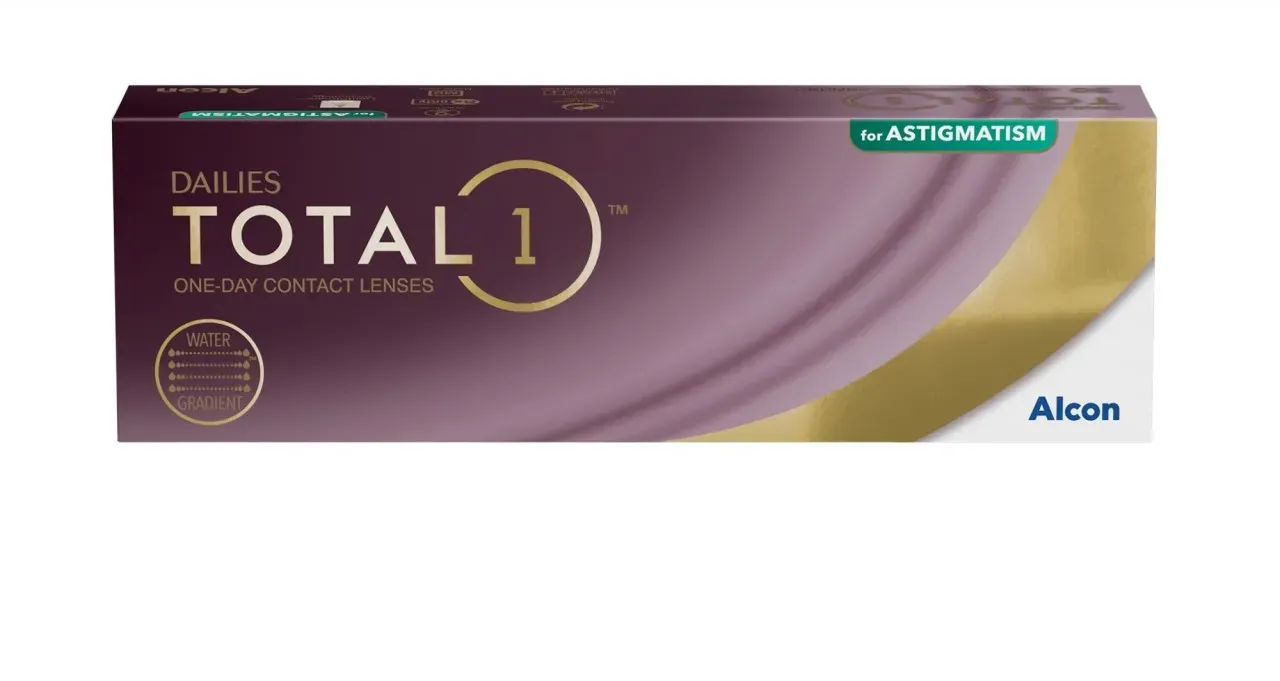 Dailies Total1 for Astigmatism 30-er - DIA:14.50 BC:8.60 SPH:-4.00 CYL:-0.75 AX:30
