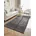 Brilliance Kurzflor Teppich Wohnzimmerteppich mit Raster Kachel Quadrat Muster Glänzender Moderner Teppich für Silber Grau 120x170 cm
