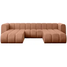 altdecor Wohnlandschaft modulares Sofa Joren-U1 - 319x177x70 cm Apricot
