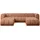altdecor Wohnlandschaft modulares Sofa Joren-U1 - 319x177x70 cm Apricot