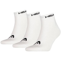 Head Quarter Socken 3er Pack - Kurzsocken, einfarbig Weiß 43-46