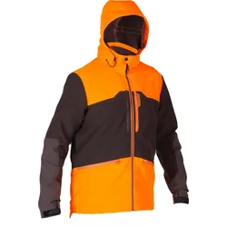 Jagd-Softshelljacke 500 orange/braun 3XL