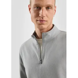 QS T-Shirt in Rippstruktur | grau - XXL