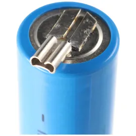 AccuCell 3,2 Volt Solar Akku Lithium IFR 14500 AA mit 2,8mm Buchsen 600mAh LiFePo4 Akku Flat Top ungeschützt Masse 14,2 x 50,2mm