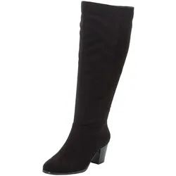 Weitschaftstiefel SHEEGO "Große Größen", Damen, Gr. 38, XXL-Schaft, schwarz, Obermaterial: 100% Polyester, klassisch, Schuhe, in 3 Schaftweiten für individuelle Passform