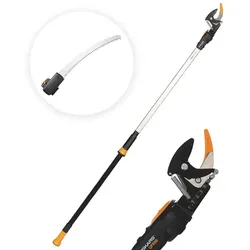 Fiskars UPX86 - Profi-Teleskop-Schneidgiraffe für den Baumschnitt - Schaft 240/400 cm + Handsäge -  Ø 32mm
