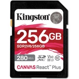 Kingston Canvas React Plus V60 256GB SDXC Speicherkarte 4K-UHS-II