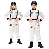 Widmann S.r.l. Kostüm Astronaut Kostüm 'Space' für Kinder, Weiß weiß 116