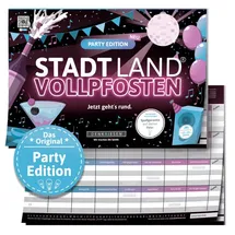 Denkriesen Stadt Land Vollpfosten - Party Edition "Jetzt geht's rund"