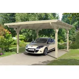 SKANHOLZ Odenwald Flachdach Carport aus Leimholz 4,28 x 5,41 m unbehandelt