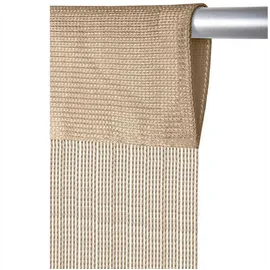 arsvita Fadenvorhang Fadengardine Gardine Vorhang Prince 90 cm x 250 cm Beige