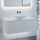 neoro n60 Unterschrank B: 120 cm mit 1 Auszug, Waschtisch weiß matt, B: 120 BN0068WM+BN0757WM