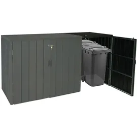 MCW Mülltonnenbox J28-XL-1-2er anthrazit