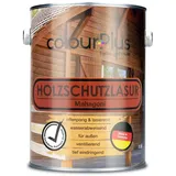 ColourPlus Holzschutzlasur außen 2,5 Liter - Mahagoni - wetterfeste Holzschutzfarbe mit UV-Schutz für Gartenmöbel, Zäune und Carports - Holzlasur und Holzschutz Öl-Lasur für außen