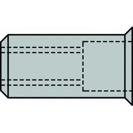 Gesipa Blindnietmutter Alu Kleinkopf M6 x 9 x 15,5 mm