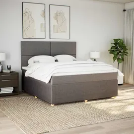 vidaXL Boxspringbett 180 x 200 cm Taupe