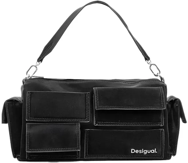 Desigual Henkeltasche Pocket Face Habana Long black