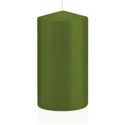 Wiedemann Kerzen Stumpenkerzen Olive 200 x Ø 70 mm, 12 Stück, Kerzen in RAL Kerzengüte Qualität