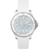 ICE-Watch Ice Watch Analog 'Ice Steel Lo White Blue' Damen Uhr (Small) 020370 - Weiß/Blau
