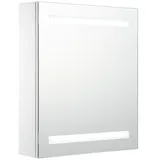 vidaXL Spiegelschrank 50 cm weiß/silber