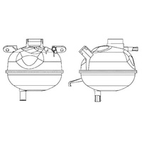 Mahle CRT 7 000S Ausgleichsbehälter Kühlmittel u.a. passend für