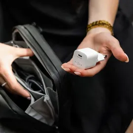 FIXED Mini GaN mit USB-C-Ausgang und PD-Unterstützung 65W weiß
