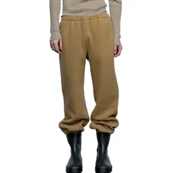 RIER Herren Fleece-Hose nachhaltige Freizeit-Jogger aus Wolle Homewear Beige - M