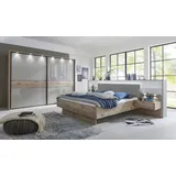 Wiemann Schlafzimmer-Set Treviso 4tlg. Glas Grau 250 cm