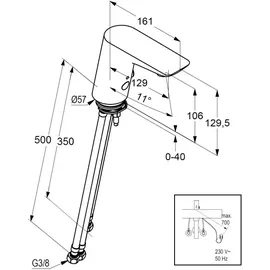Kludi Balance Sensor-Armatur Niederdruck 5220205