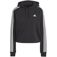 Adidas Damen Hooded Sweat W 3S Ft Cr Hd, Black/White, IC8767, XS