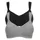 bonprix Bügelloser BH BONPRIX "BH ohne Bügel mit Baumwolle (2er Pack)", Damen, Gr. 11,5, Cup D, schwarz (schwarz, hellgrau meliert), Obermaterial: 95% Baumwolle, 5% Elasthan. Futter: 100% Baumwolle, BHs, im praktischen 2er Pack, mit breiten, verstellbaren Trägern