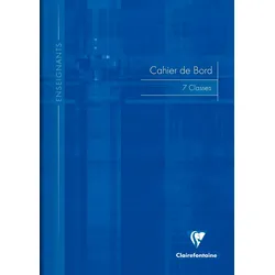 Clairefontaine 10x Klassenheft für Lehrer für die Notenübersicht der Schüler, A4 24 Blatt 110g, für 7 Klassen - Sortiert 3119C