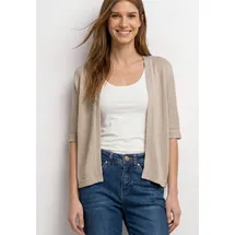 STREET ONE Strickjacke im Strick-Look mit Glitzer Beige 44