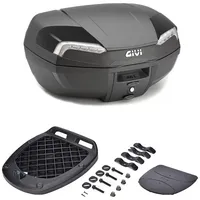 GIVI E46 Riviera Tech, Topcase Monolock - Schwarz/Schwarz/Klar