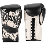 TAPOUT Boxhandschuhe aus Leder (1 Paar) ANGELUS, Black/Ecru, 10 oz L, 960012